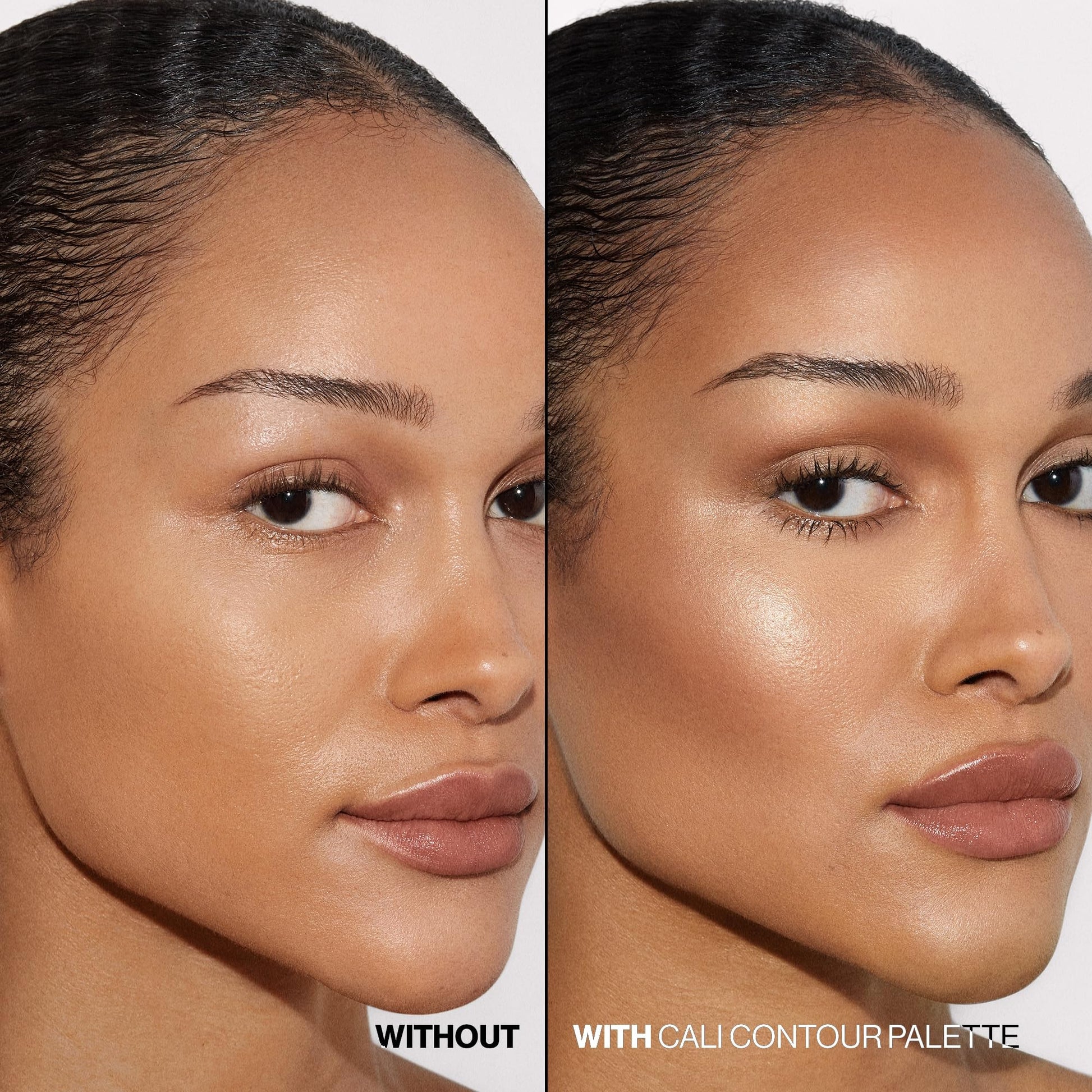 Smashbox contour and highlight kit open showing mirror