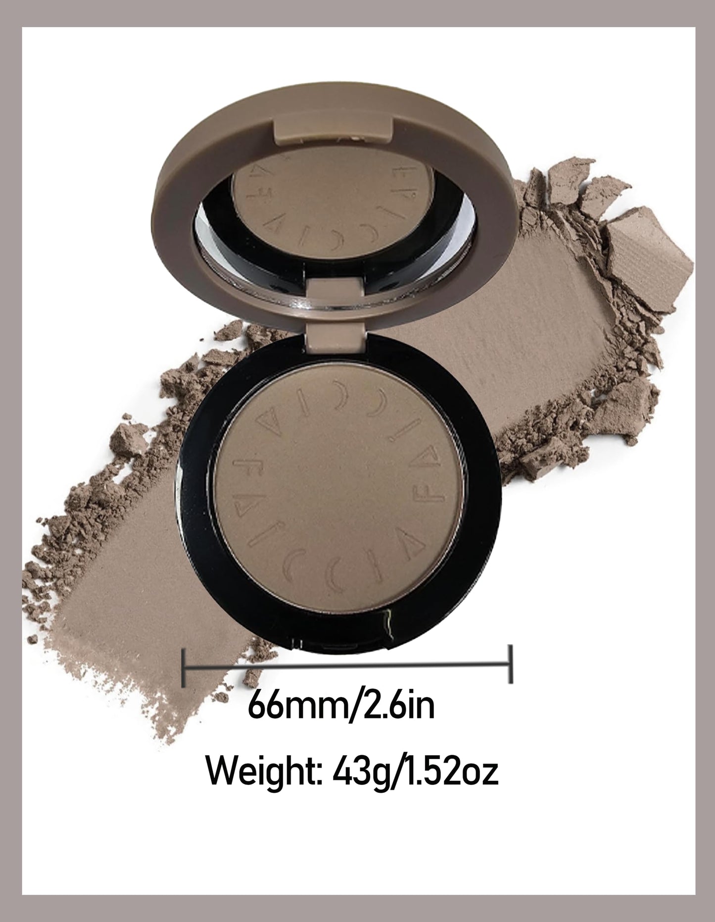 Back packaging of Okerker Cool Toned Contour Palette