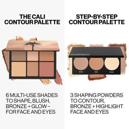 Top view of Smashbox The Cali Contour Palette compact
