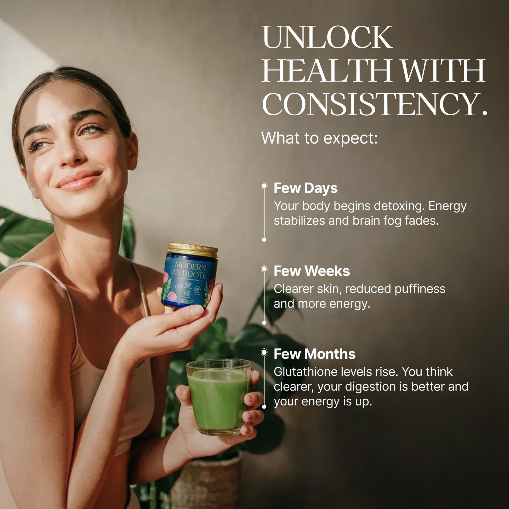 Modern Antidote toxin detox powder scoop size and mixing instructions