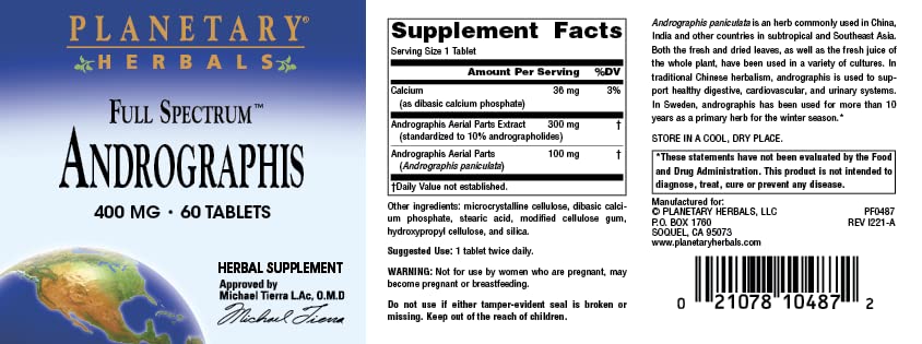 Planetary Herbals seasonal wellness 400mg 60 tablets premium packaging closing