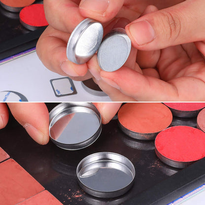Stainless steel makeup depotting spatula tool details