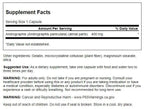 Swanson Kalmegh King of Bitters herbal supplement packaging facts and dietary attributes
