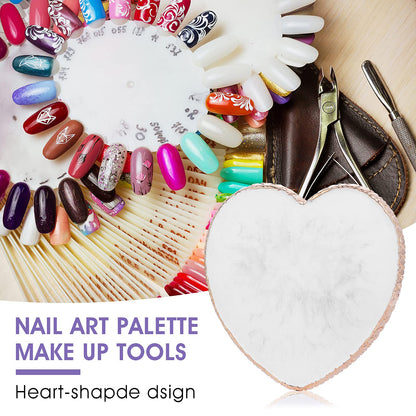 Sibba nail art palette with gold rim detail