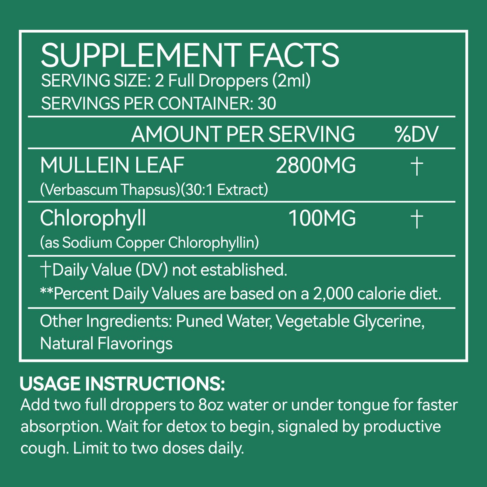 BOIUOITI Mullein Leaf Extract showing dropper and liquid consistency