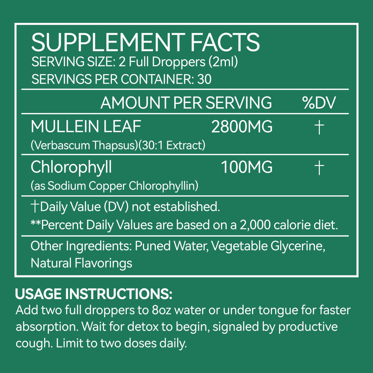 BOIUOITI Mullein Leaf Extract showing dropper and liquid consistency
