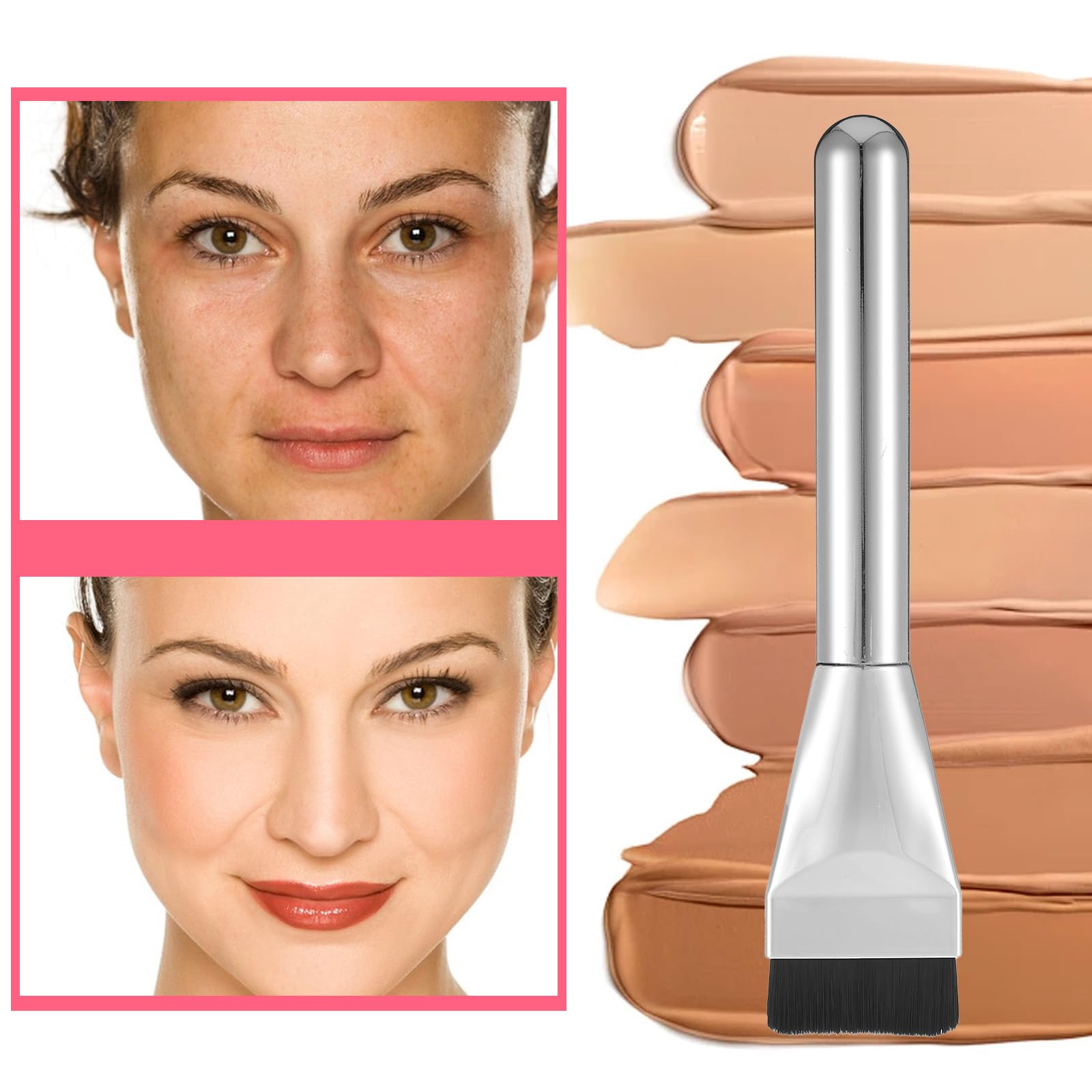 Ouligay 3 piece set including spatula and applicator brush
