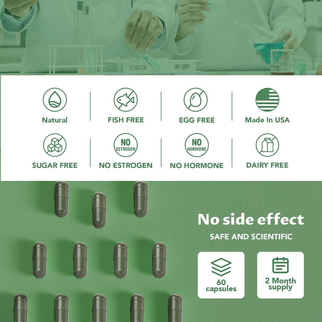 MEGNETA vegan gluten free internal odor control supplement bottle side angle