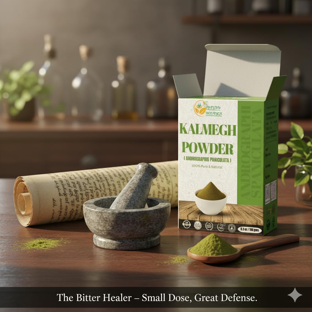 Natural liver detox supplement powder inside open pouch
