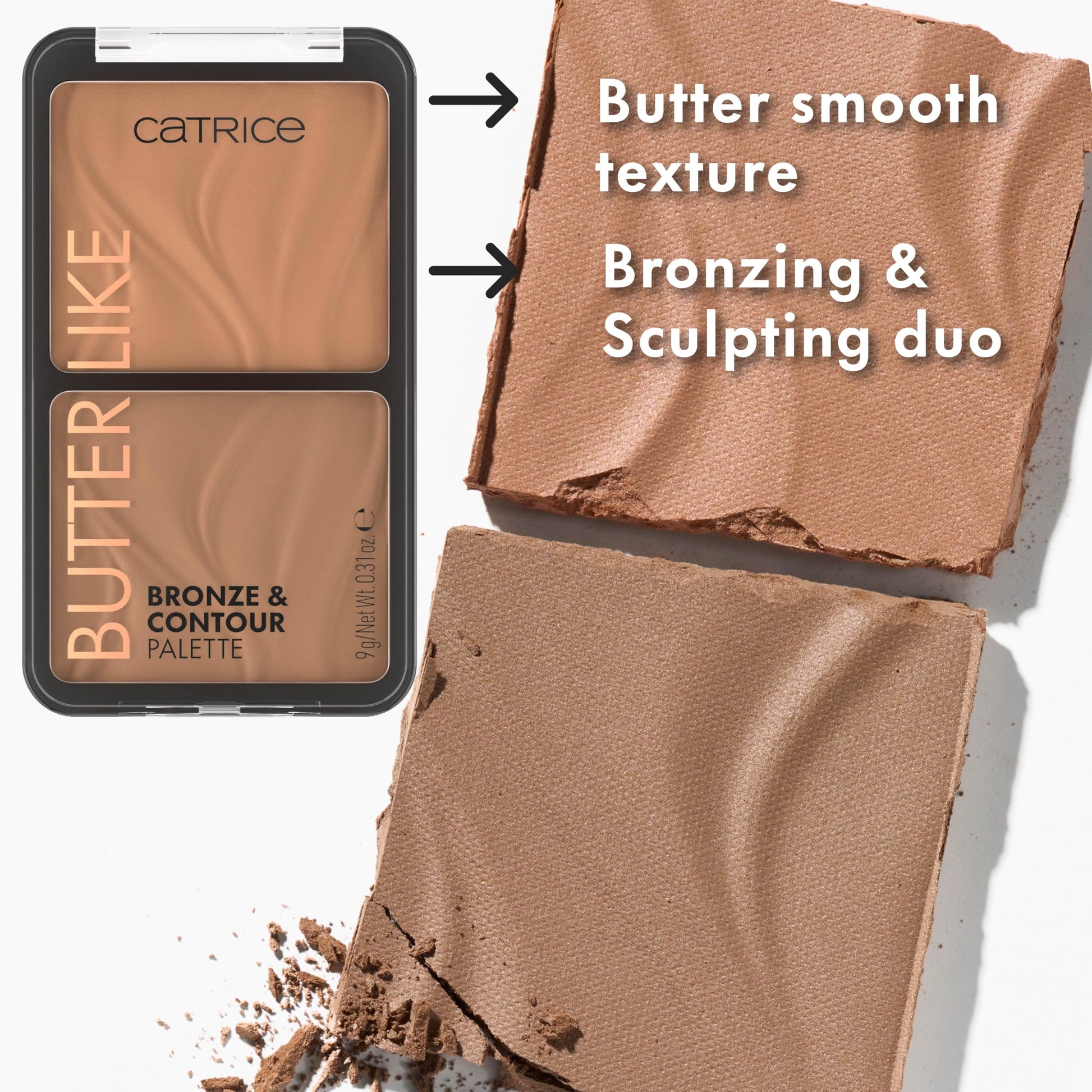 Catrice Butter Like contour palette open showing powder texture