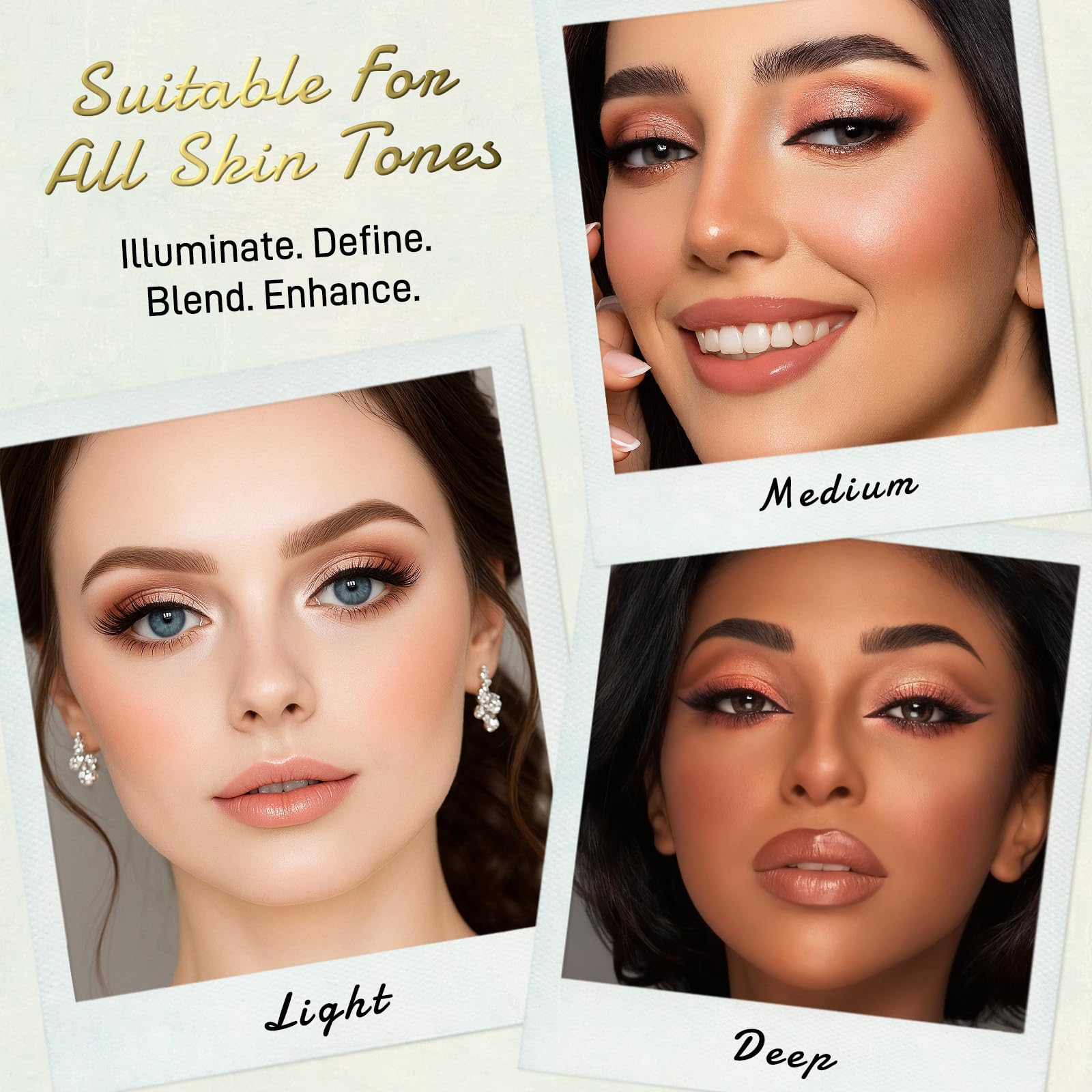 Ucanbe makeup set packaging and accessories