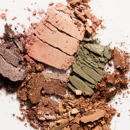 Swatches of Laura Geller Eclectic and Elegant palette on skin