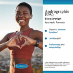 EuroMedica Andrographis paniculata 400 mg vegan capsules for joint health