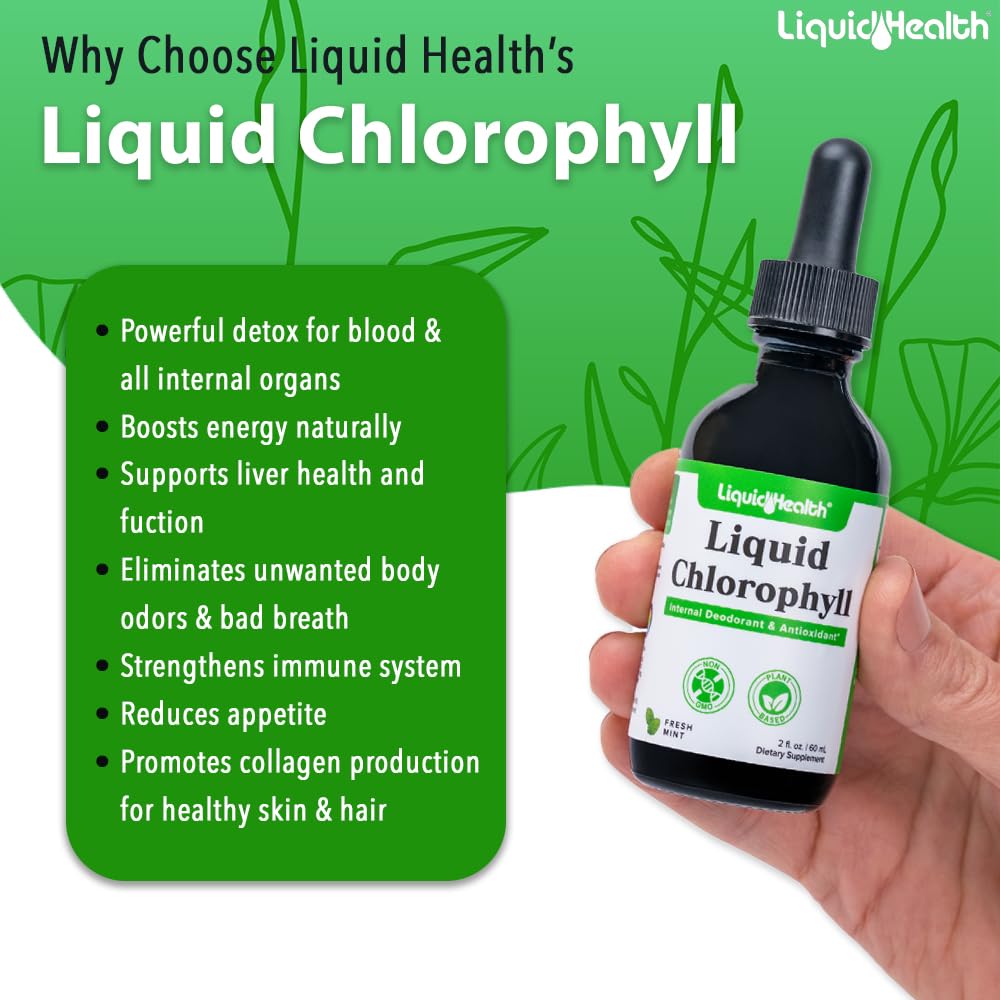 Liquid health plant based chlorophyllin copper drops for liver detox and immunity