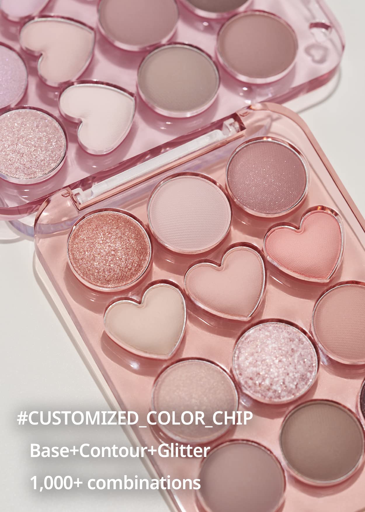 Swatches of Colorgram Pink Mauve eyeshadow on skin
