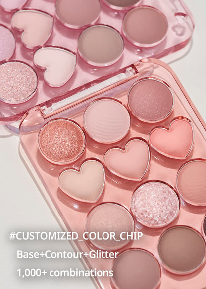 Swatches of Colorgram Pink Mauve eyeshadow on skin