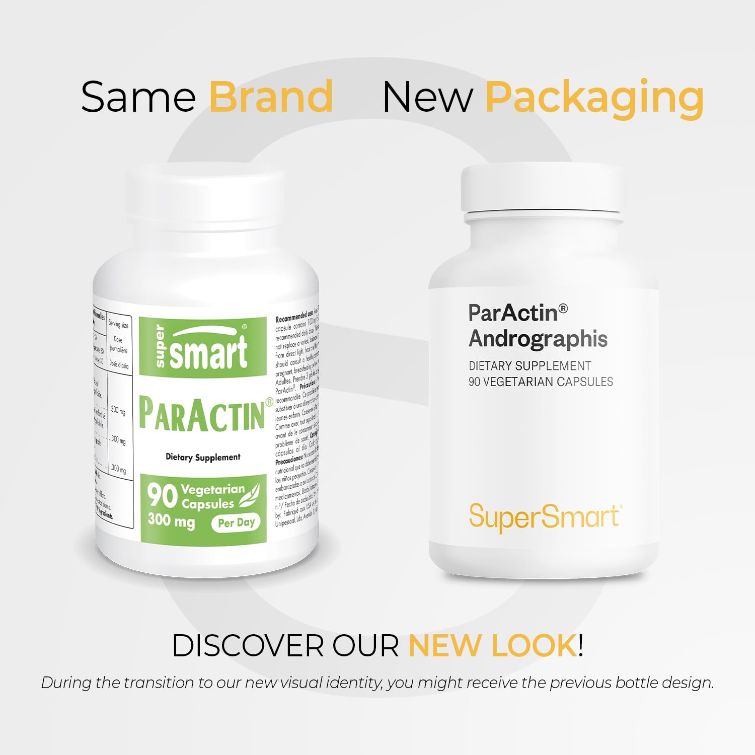Supersmart Andrographis Paniculata 90 vegetarian capsules supplement label details
