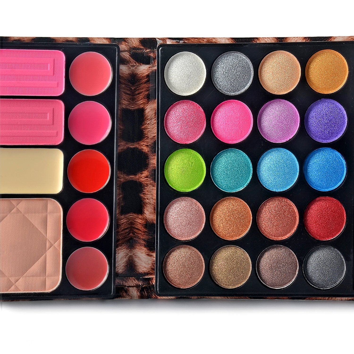 Ecvtop makeup set with built-in mirror and applicator