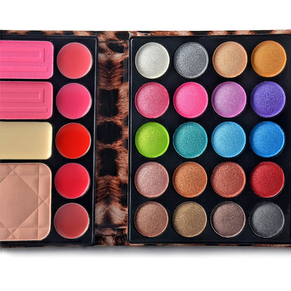 Ecvtop makeup set with built-in mirror and applicator