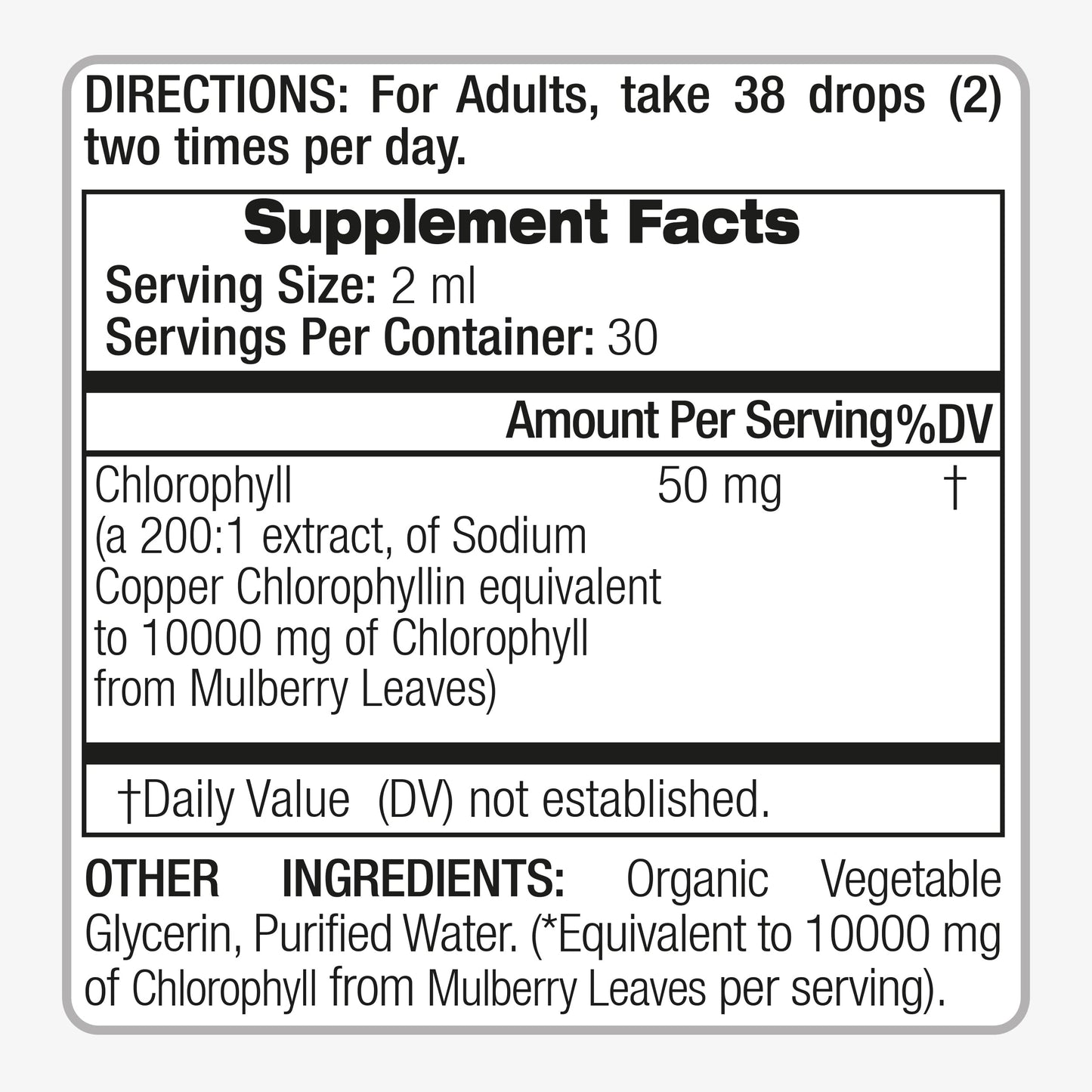 Natural green mulberry leaf extract supplement bottle close up view