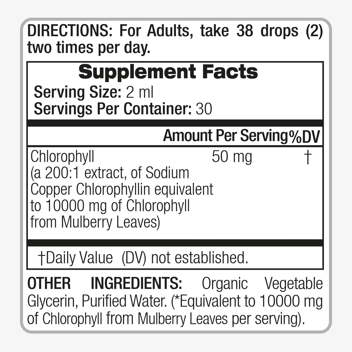Natural green mulberry leaf extract supplement bottle close up view