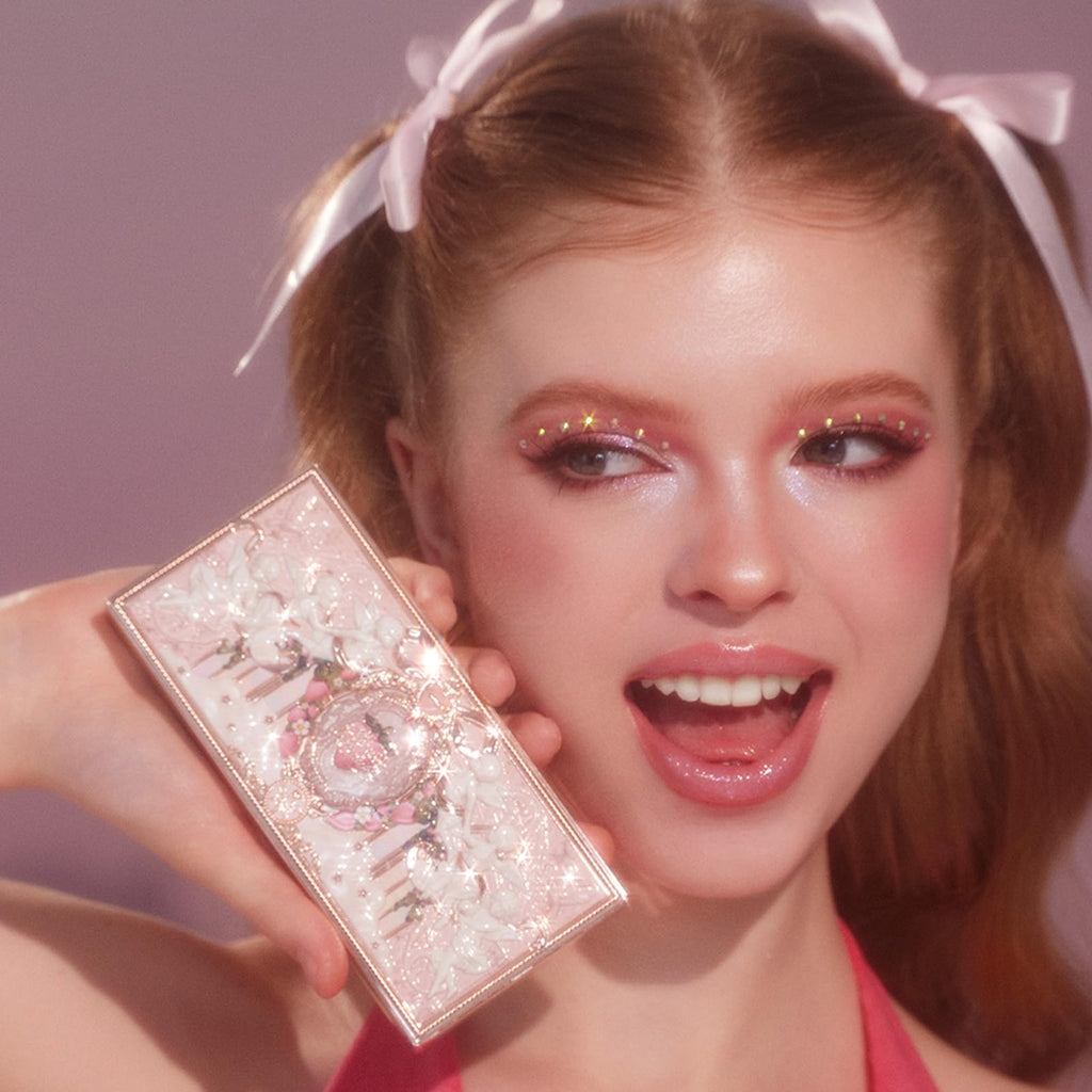 Flower Knows strawberry cupid compact back label and details