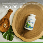 Natural Cure Labs herbal dietary supplement bottle illustrating the immune and digestive support product benefits.