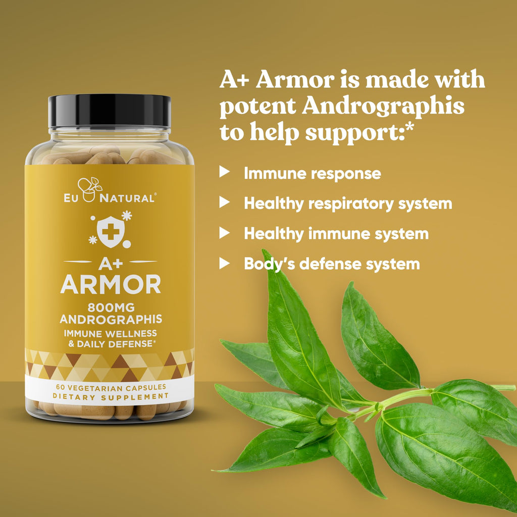 Full spectrum Andrographis paniculata 800mg clean label ingredient facts