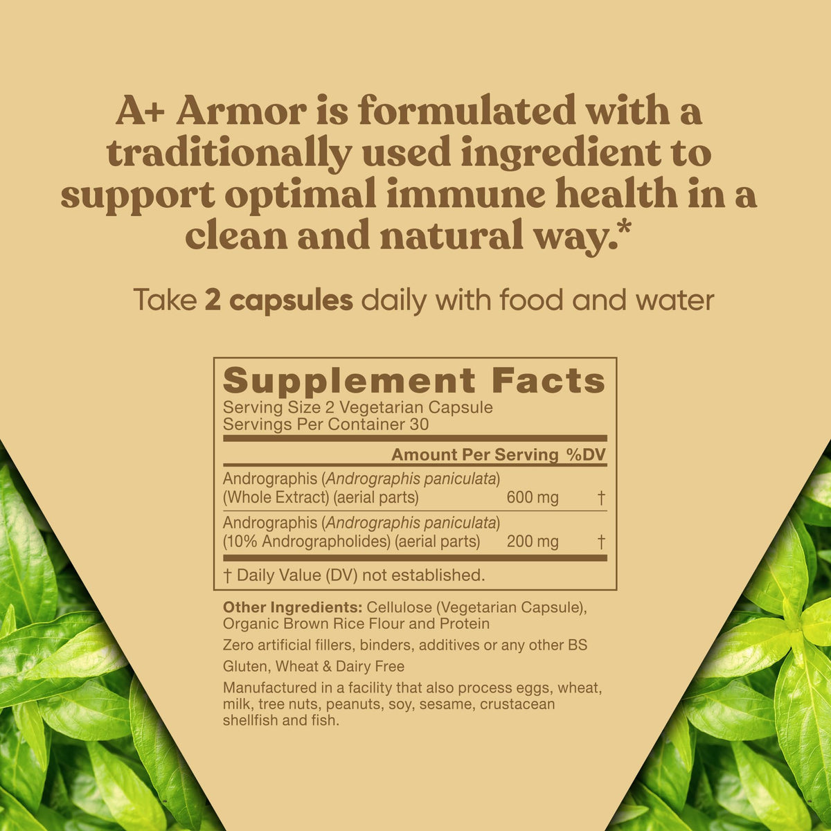 Authentic Eu Natural A+ Armor dietary supplement capsules display