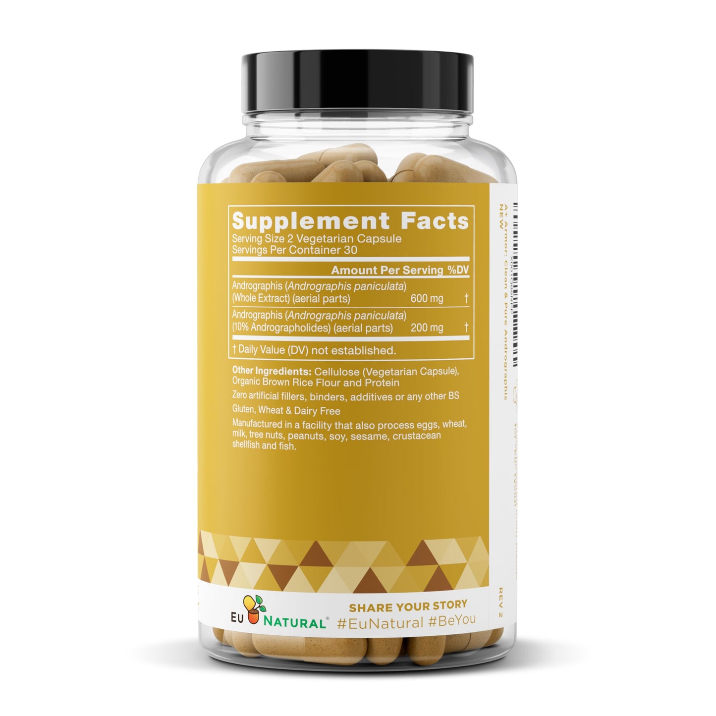 Eu Natural standardized 10 percent Andrographolides capsule dosage instructions