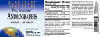 Planetary Herbals Andrographis full spectrum four hundred milligram herbal supplement directions