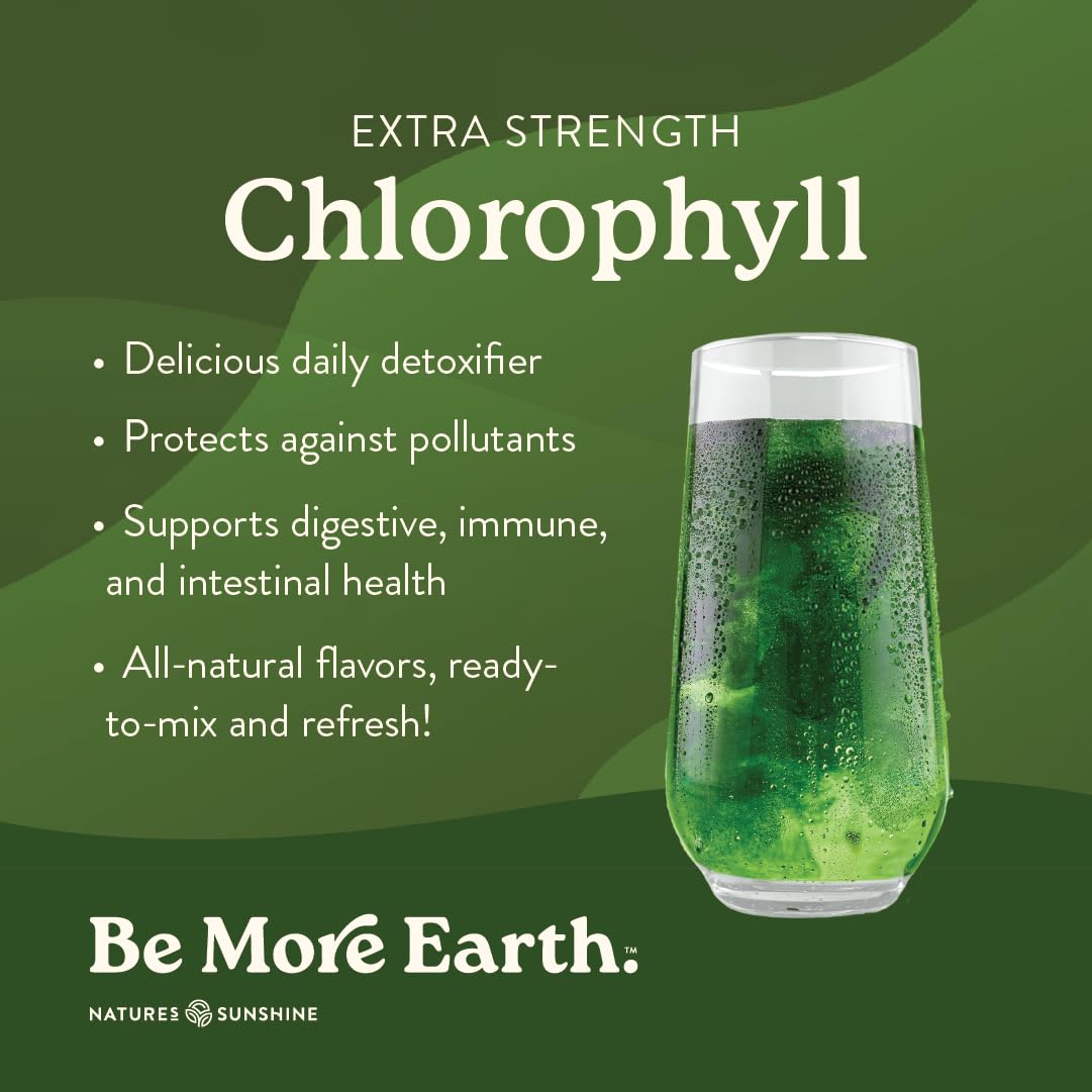 Nature's Sunshine Extra Strength Chlorophyll 30 stick packs for detoxification