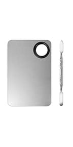 Clean and polished Besarme 2 in 1 mixing palette ready for travel.