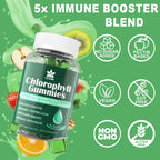 EnvyDeal wellness chlorophyll chewable gummies with elderberry and zinc complex
