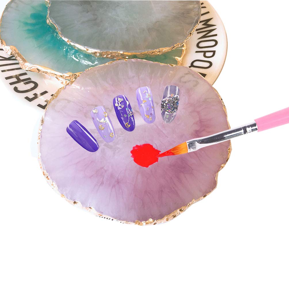 Jassins nail art mixing palette showing translucent texture