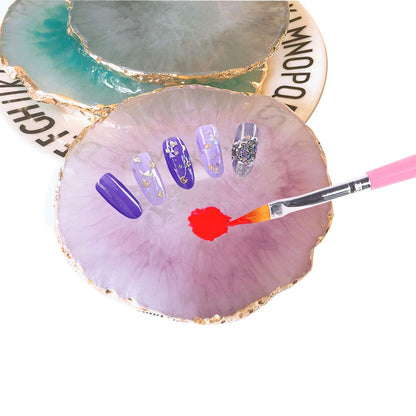 Jassins nail art mixing palette showing translucent texture