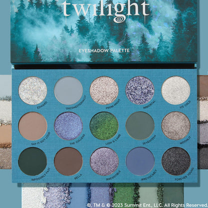ColourPop Twilight eyeshadow swatches on skin