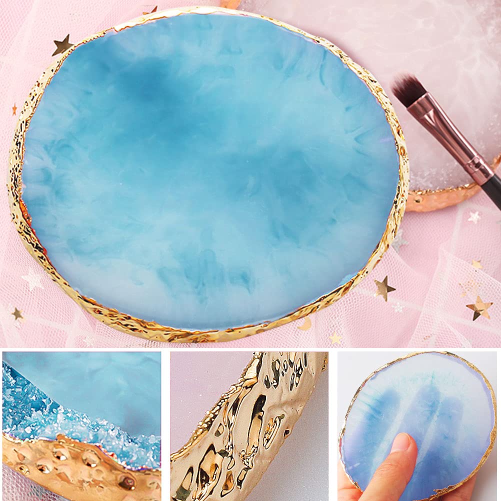 Sumaju resin palette set displayed on a professional manicure desk