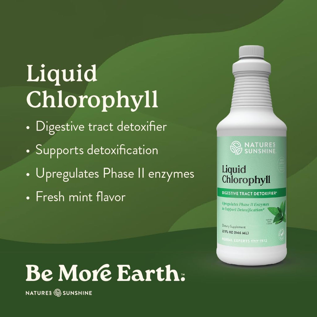 Nature's Sunshine internal deodorant supplement bottle showing nutritional facts and spearmint oil ingredients