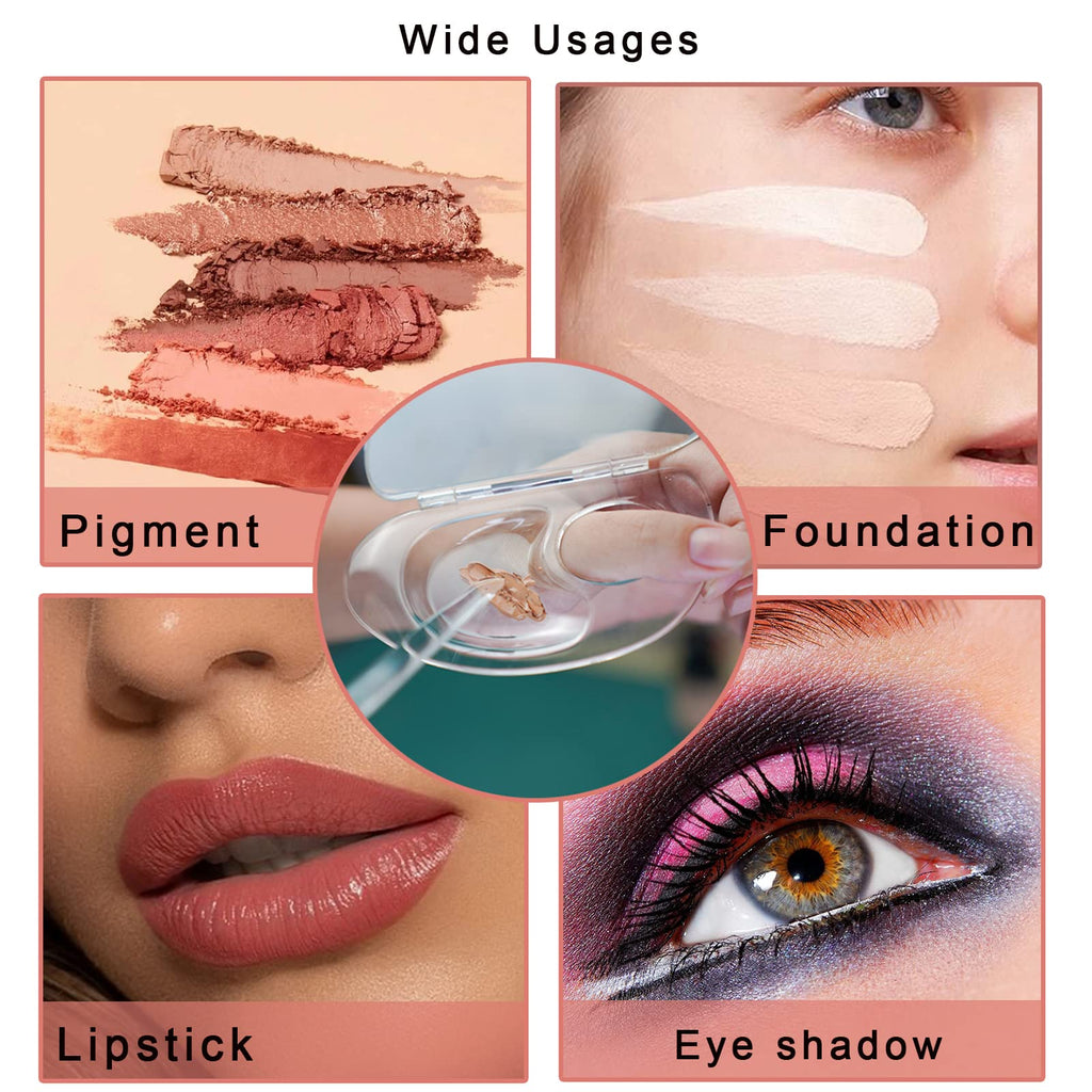 Close-up of Getpuchra cosmetic palette demonstrating custom shade blending.