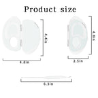 Getpuchra transparent makeup palette highlighting ergonomic thumb hole grip.