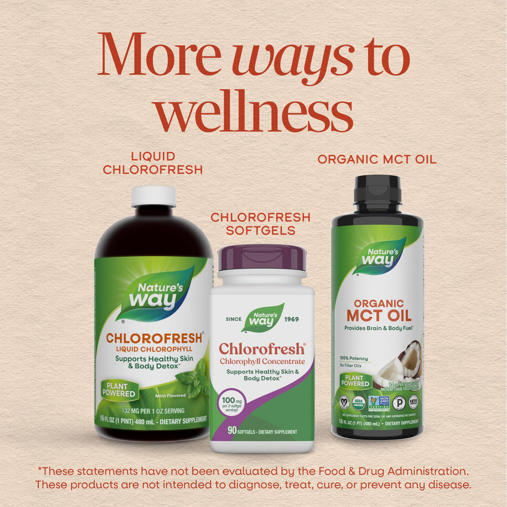 Nature's Way Chlorofresh internal deodorant supplement packaging expiry date view
