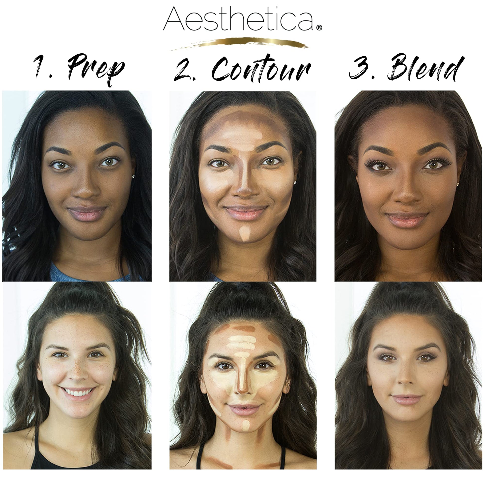 Aesthetica Cosmetics vegan contour kit packaging