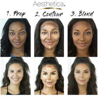 Aesthetica Cosmetics vegan contour kit packaging