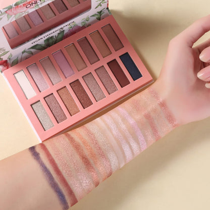 Onlybetter Vegan Nude 16 shade eyeshadow palette open