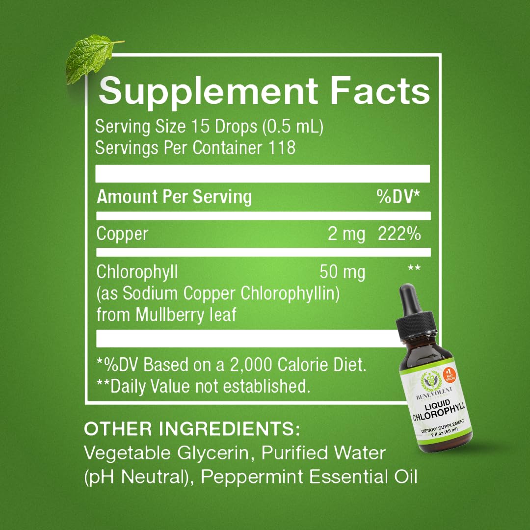 Benevolent Nourishment internal body deodorizer drops for clear skin health profile