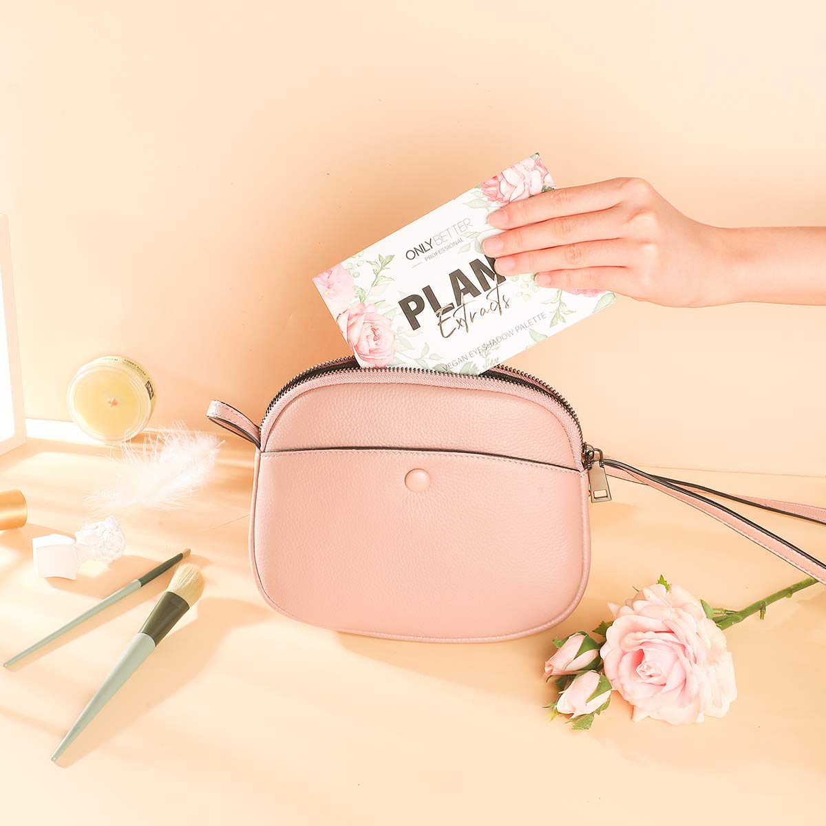 Onlybetter makeup palette with built in mirror