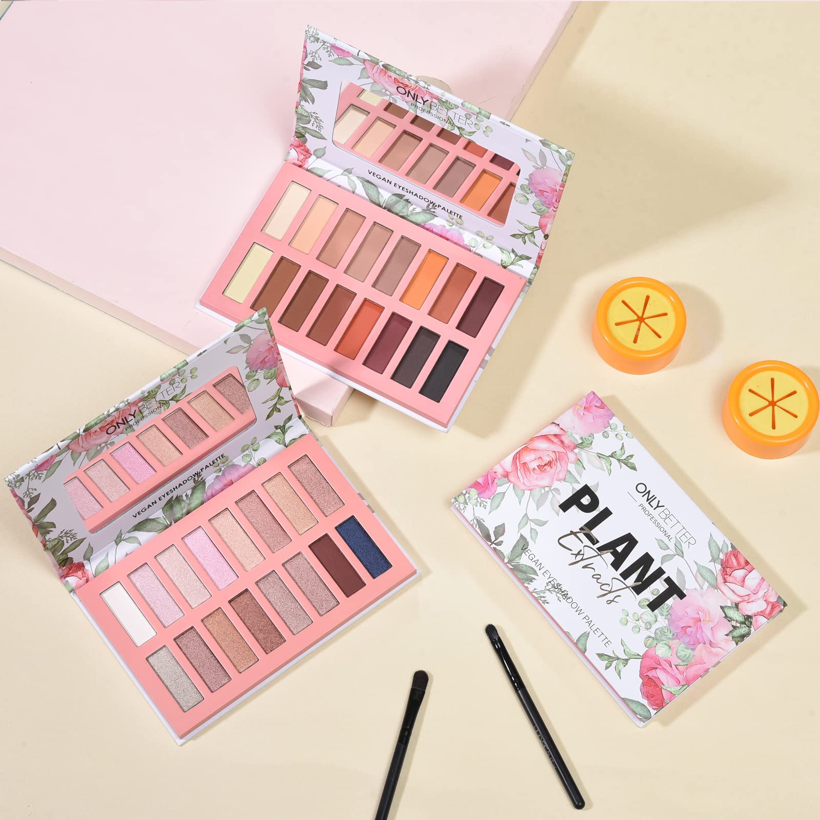 Onlybetter organic eyeshadow palette swatches