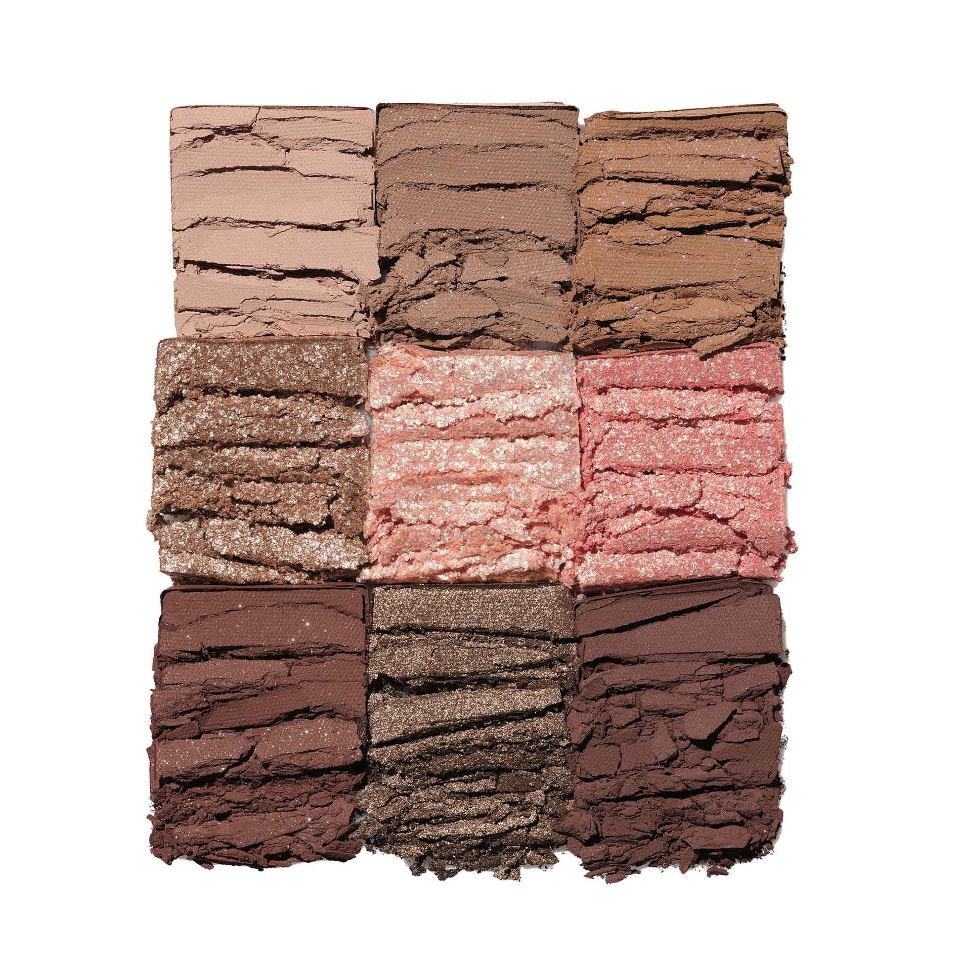 Close up of matte and metallic shades in Spice Palette