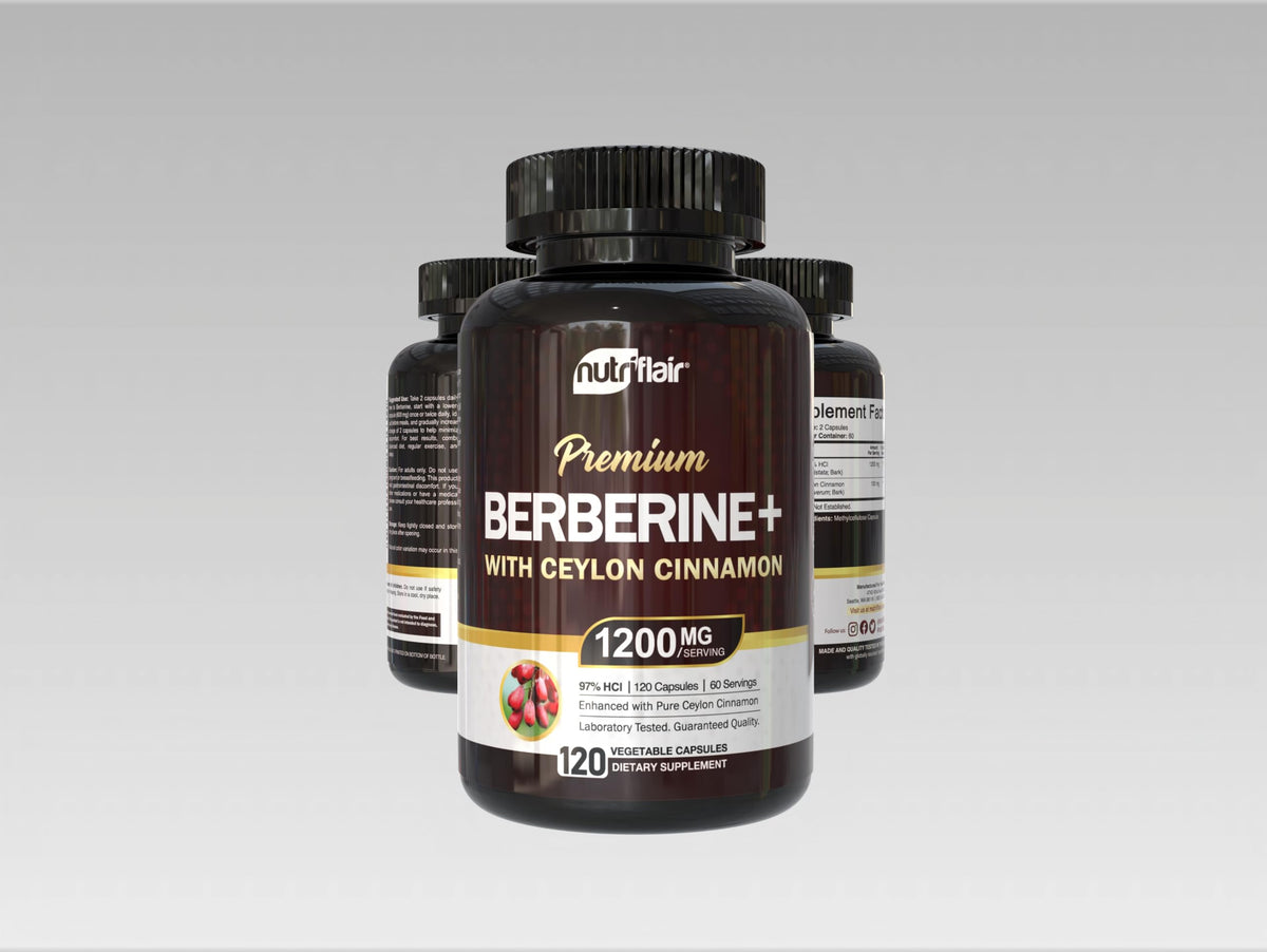 High potency NutriFlair Berberine 97% HCl nutritional information
